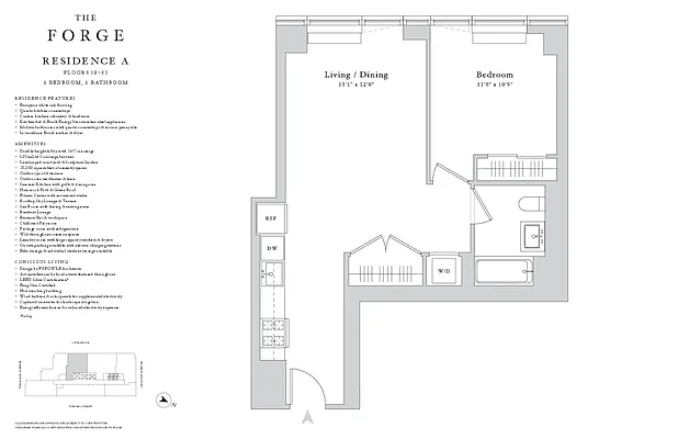 Studio, 1 bath, $4,494, Unit 11A