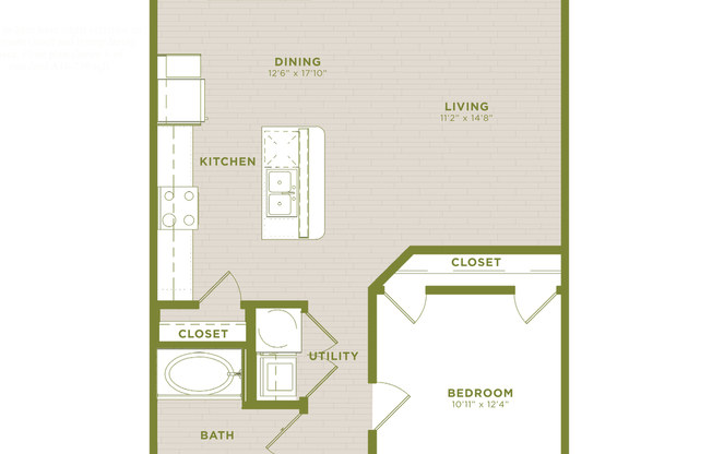 1 bed, 1 bath, 666 sqft, $1,449