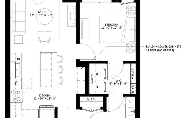 1 bed, 1 bath, 851 sqft, $2,145, Unit 212