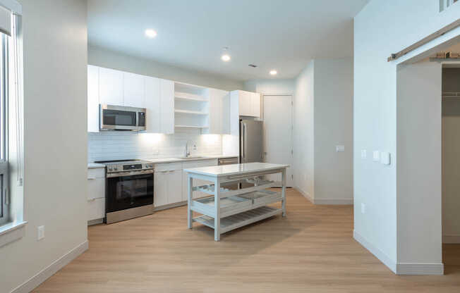 Kitchen with Stainless Steel Appliances