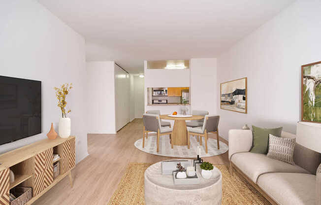 Living Room with Hard Surface Flooring