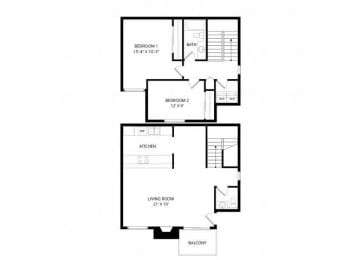 2 beds, 1.5 baths, 1,071 sqft, $2,337
