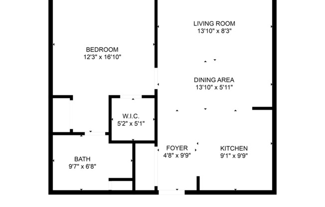 1 bed, 1 bath, 545 sqft, $1,060, Unit 105