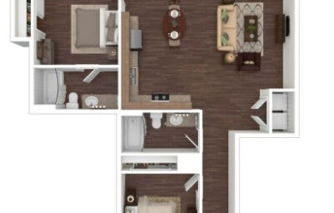 2 beds, 2 baths, 941 sqft, $2,895
