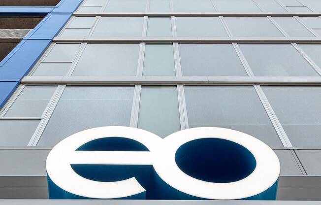 the logo of google on the side of a building