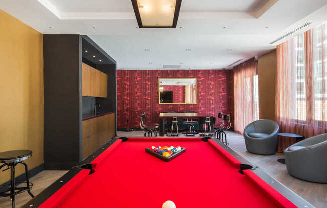Lounge with Pool Table