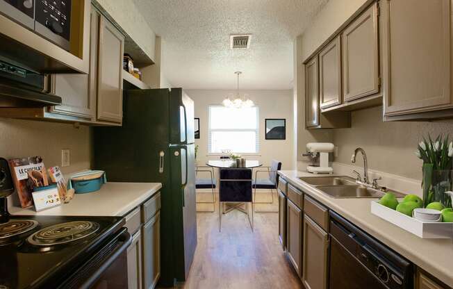 Kitchen at The Villas at Quail Creek Apartment Homes in Austin Texas