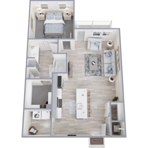 1 bed, 1 bath, 823 sqft, $1,800