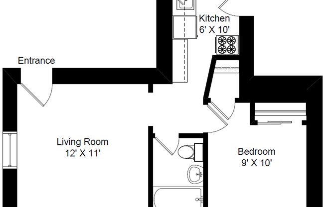 1 bed, 1 bath, 425 sqft, $1,725, Unit 233-301