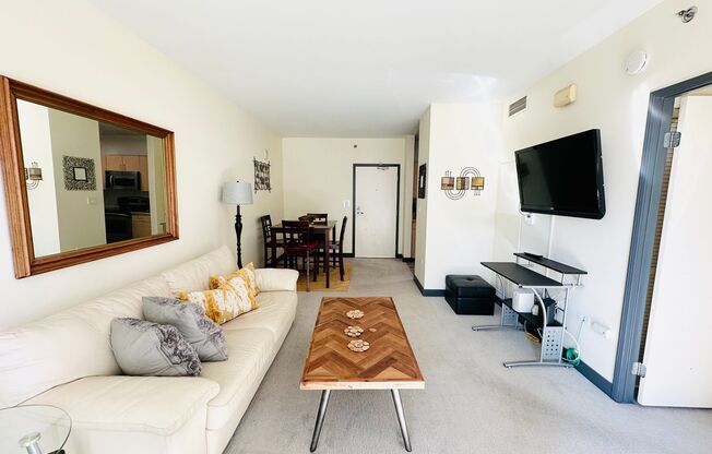 Furnished 1 bedroom, 1 bath in Acqua Vista in Little Italy Downtown