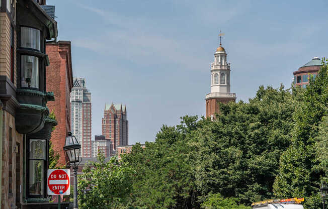 A cityscape view of Providence