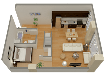 1 bed, 1 bath, 772 sqft, $1,899