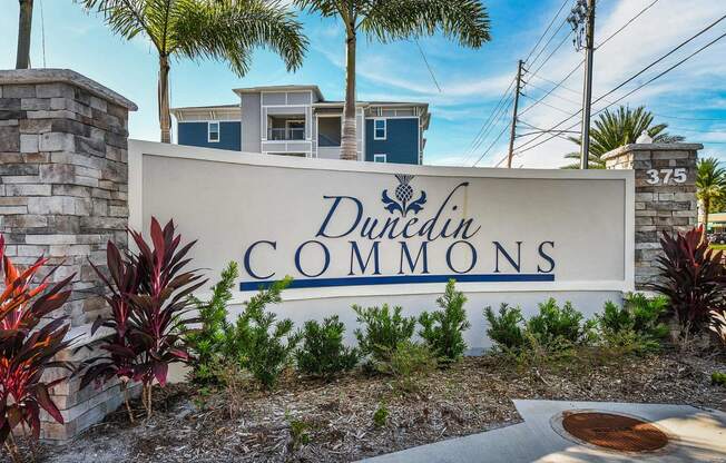 Property Signage at Dunedin Commons Apartment Homes in Dunedin, Florida, FL