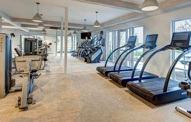 Cardio Machines In Gym at The Alden at Cedar Park, Texas, 78613