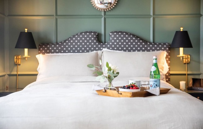 Cozy Bedroom at Villa Carlotta – Furnished Apartments, Los Angeles, California