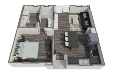 1 bed, 1 bath, 679 sqft, $1,740