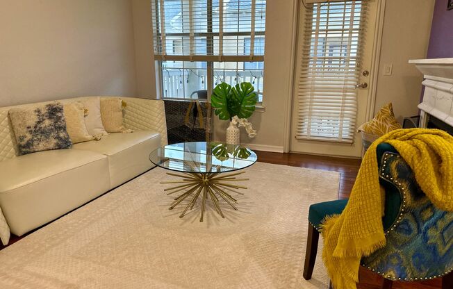FULLY FURNISHED with King Bed-Pool View 1brm 1ba with inside full size laundry- Utilities included!