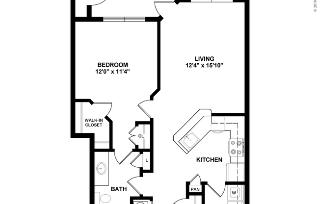 1 bed, 1 bath, 884 sqft, $1,380