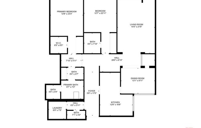 2 beds, 2.5 baths, 1,724 sqft, $5,500, Unit 306