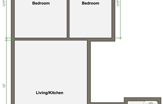 2 beds, 1 bath, 465 sqft, $1,095, Unit 212