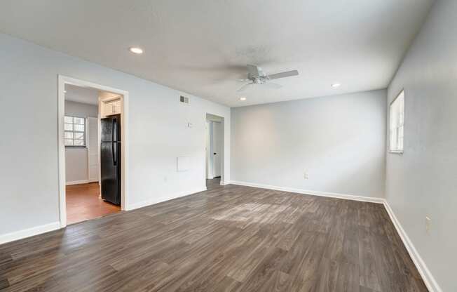Apartment Living Room at The Flats at Seminole Heights at 4111 N Poplar Ave in Tampa, FL