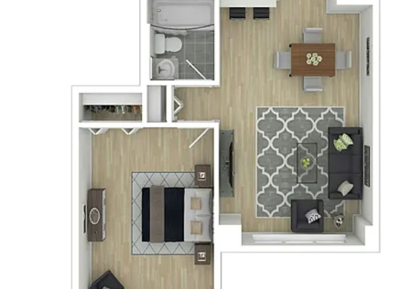 1 bed, 1 bath, 679 sqft, $6,565, Unit 14X