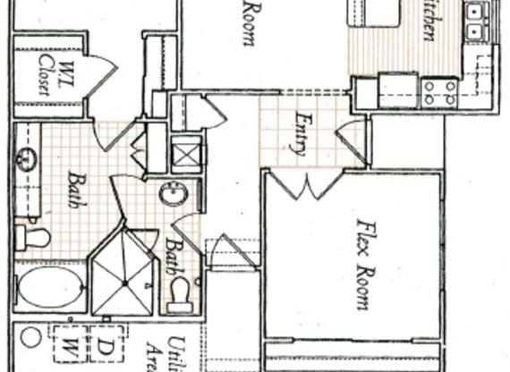 1 bed, 2 baths, 1,524 sqft, $1,295