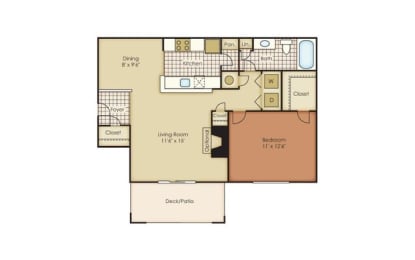 1 bed, 1 bath, $1,284
