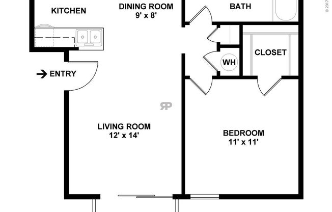1 bed, 1 bath, 605 sqft, $819