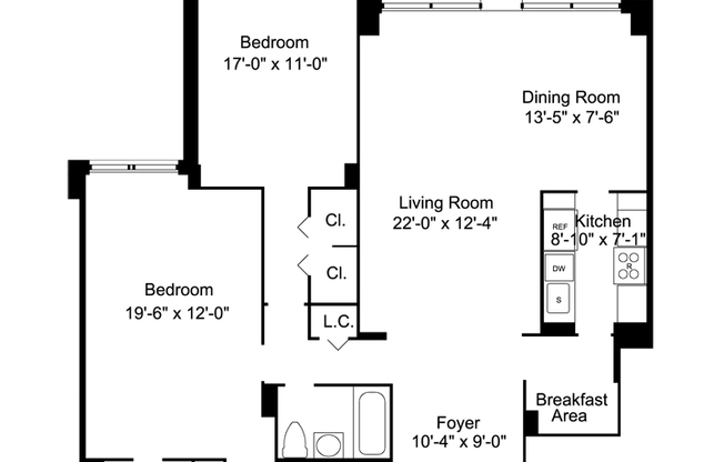 2 beds, 2 baths, $7,295, Unit ID 3899