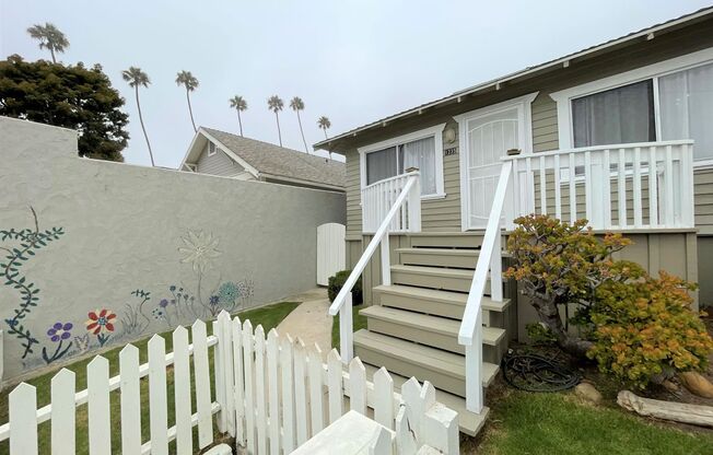 Downtown Ventura Bungalow with Beautiful Yard and Ocean Views!