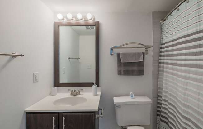 a bathroom with a toilet sink and a mirror