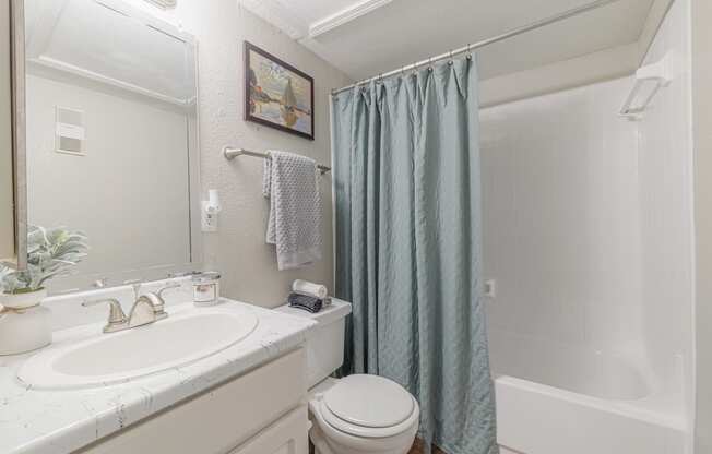 a bathroom with a shower and a sink and a toilet