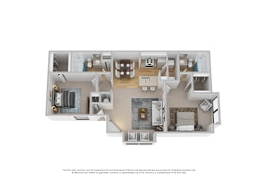 2 beds, 2 baths, 825 sqft, $1,050