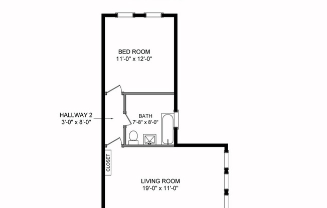 1 bed, 1 bath, 624 sqft, $2,400, Unit 03-008