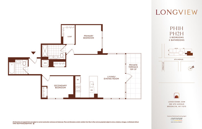 2 beds, 2 baths, $8,750, Unit PH1H