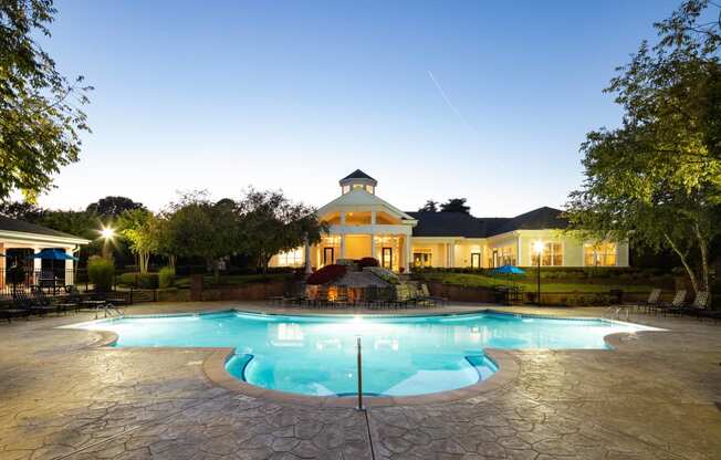 Outdoor Swimming Pool at Abberly Green Apartment Homes, North Carolina