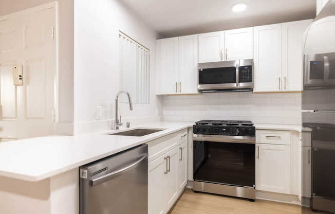 Kitchen with Stainless Steel Appliances
