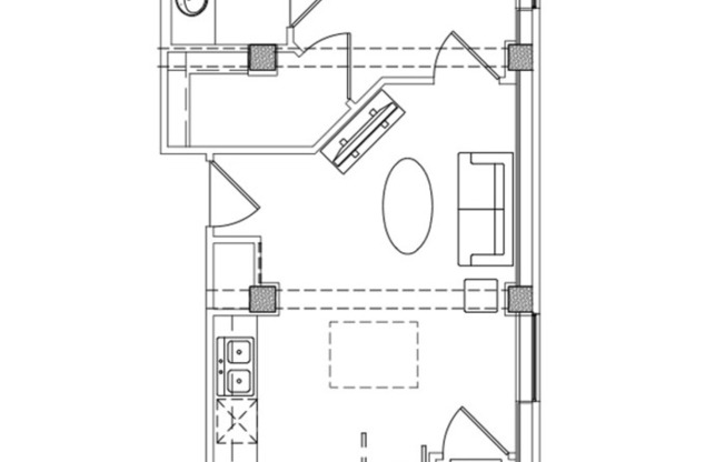 1 bed, 1 bath, 555 sqft, $1,593