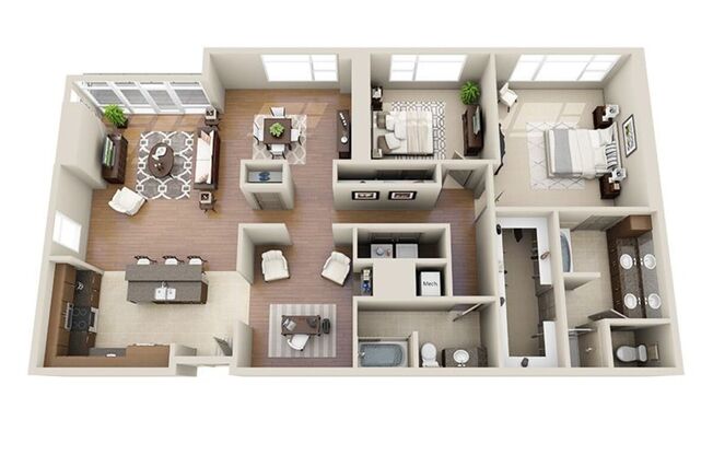 2 beds, 2 baths, 1,949 sqft, $6,005