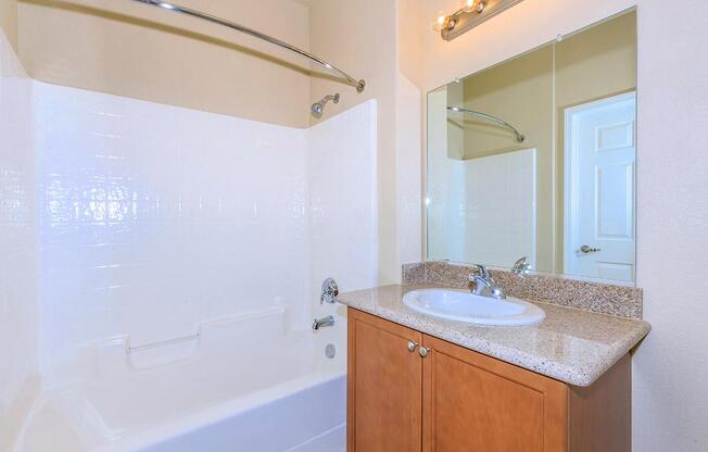 Our bathrooms have lots of lighting at Boulder Creek