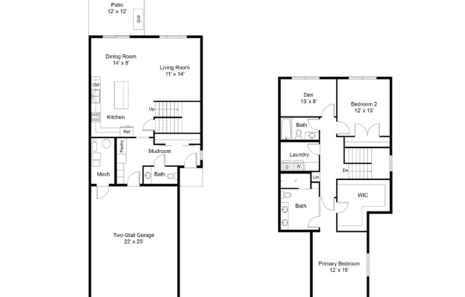 2 beds, 2.5 baths, 1,830 sqft, $2,625, Unit 2940
