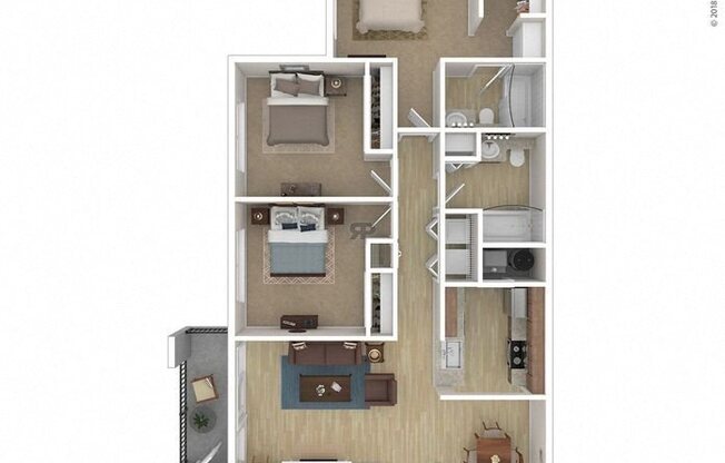 3 beds, 2 baths, 1,146 sqft, $2,599