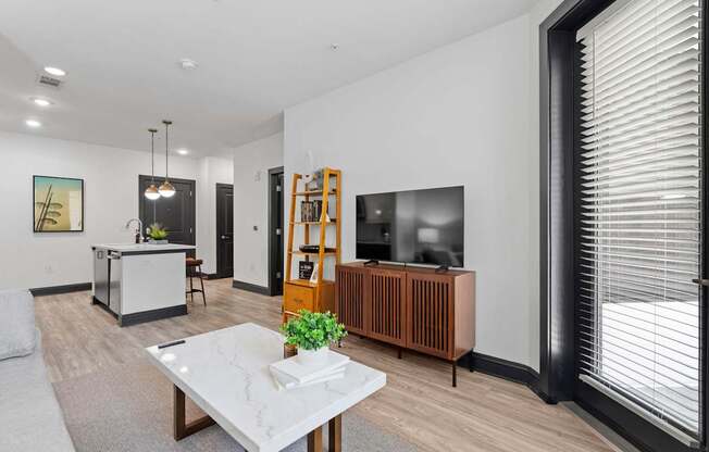 Axis Midtown Apartments in Atlanta, Georgia Model Living Room