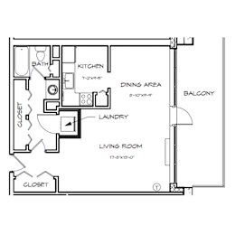 Studio, 1 bath, 552 sqft, $1,565