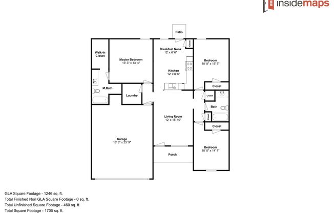 3 beds, 2 baths, $1,495