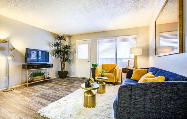 Living Room With TV at Elevation Apartments, Arizona, 85718