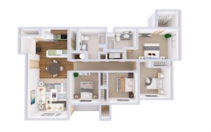 4 beds, 2 baths, 1,444 sqft, $2,384