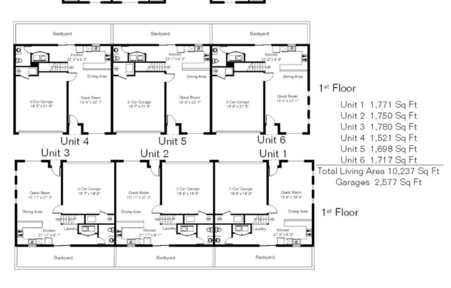 3 beds, 3.5 baths, 1,521 sqft, $2,700, Unit 1