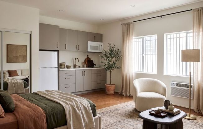 Newly renovated Studio in Century City.  A must see!